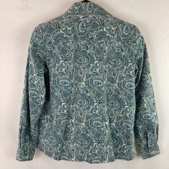 RETRO Vintage Paisley Button-Up Top - Picture 8 of 12